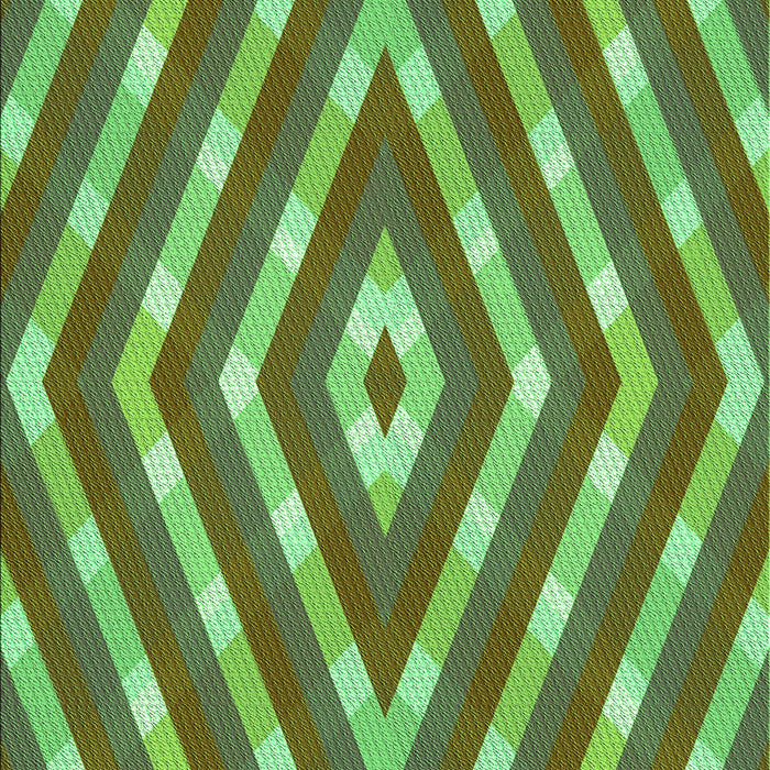 Machine Washable Transitional Green Rug, wshpat1186grn