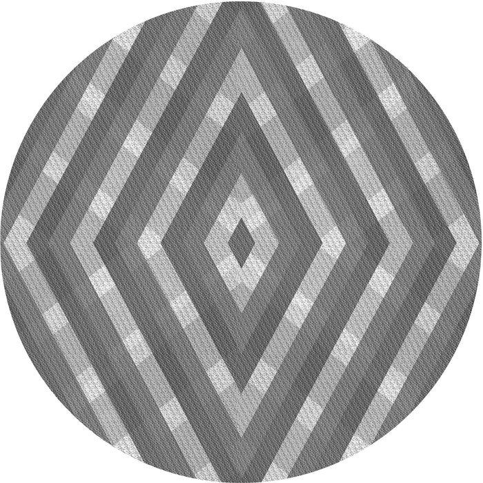 Square Patterned Cloud Gray Rug, pat1186gry
