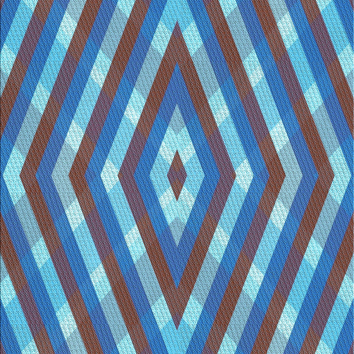 Patterned Blue Rug, pat1186lblu