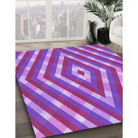 Patterned Purple Rug, pat1186pur