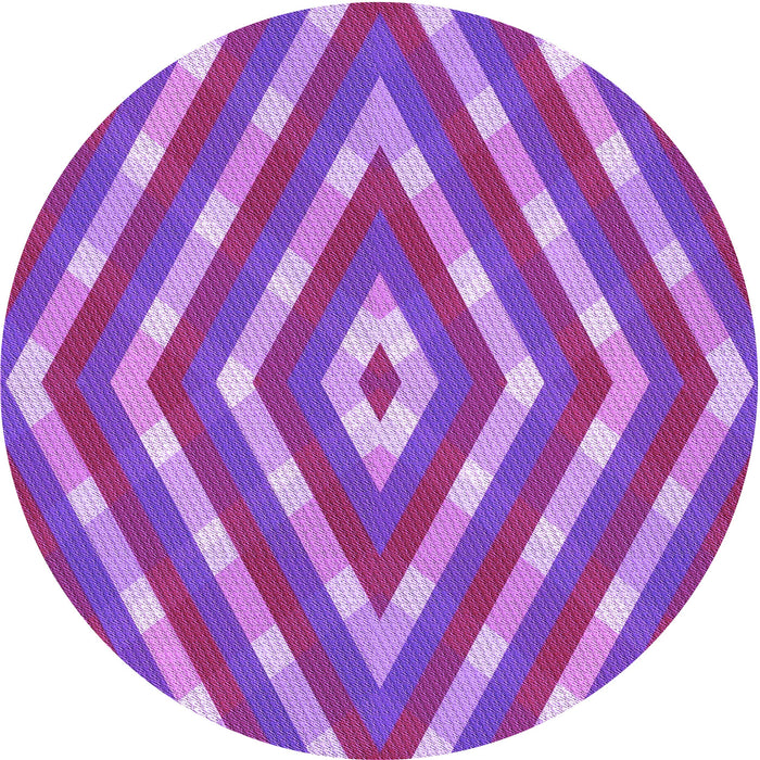 Square Patterned Purple Rug, pat1186pur