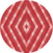 Square Patterned Red Rug, pat1186rd