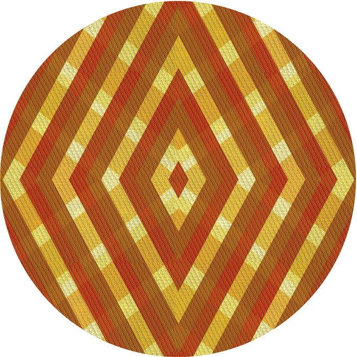 Square Patterned Scarlet Red Rug, pat1186yw