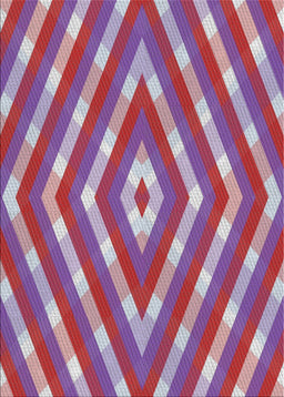 Patterned Burnt Pink Novelty Rug, pat1186