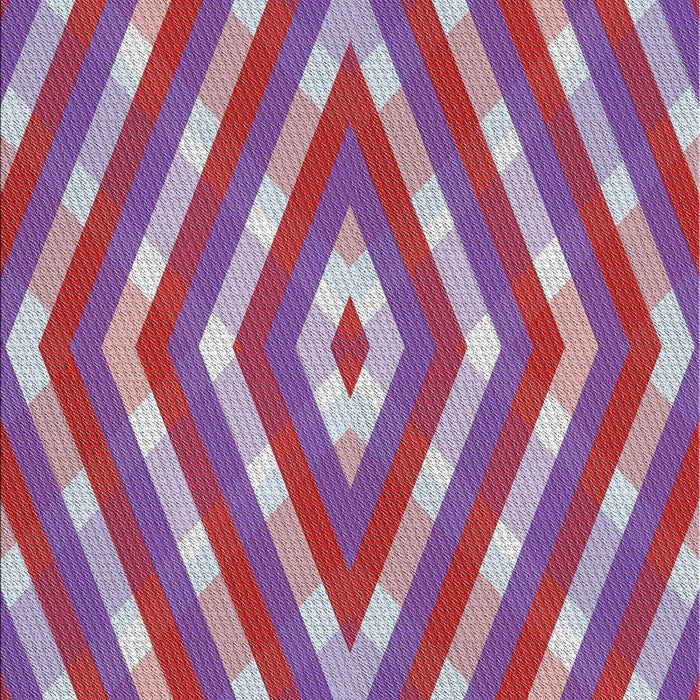 Patterned Burnt Pink Novelty Rug, pat1186