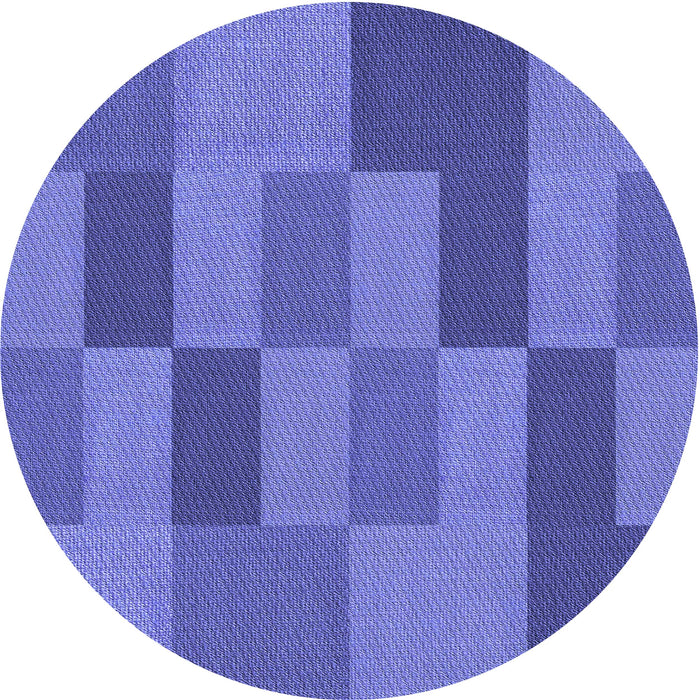 Square Patterned Blue Rug, pat1187blu