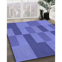 Patterned Blue Rug, pat1187blu