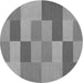 Square Patterned Gray Rug, pat1187gry