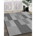 Patterned Gray Rug in Family Room, pat1187gry