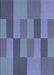 Patterned Deep Periwinkle Purple Rug, pat1187lblu