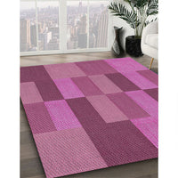 Patterned Hot Pink Novelty Rug, pat1187