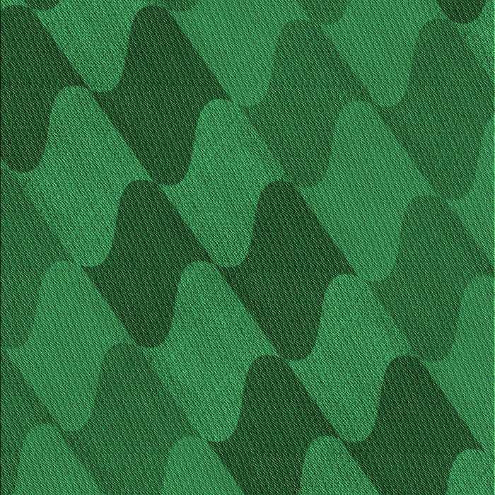 Patterned Deep Emerald Green Rug, pat1188grn