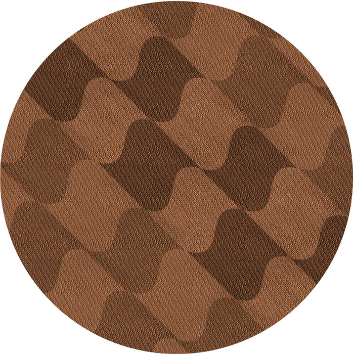 Square Patterned Red Brown Rug, pat1188org