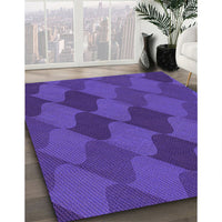 Patterned Amethyst Purple Rug, pat1188pur