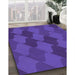 Machine Washable Transitional Amethyst Purple Rug in a Family Room, wshpat1188pur