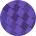 Square Patterned Amethyst Purple Rug, pat1188pur