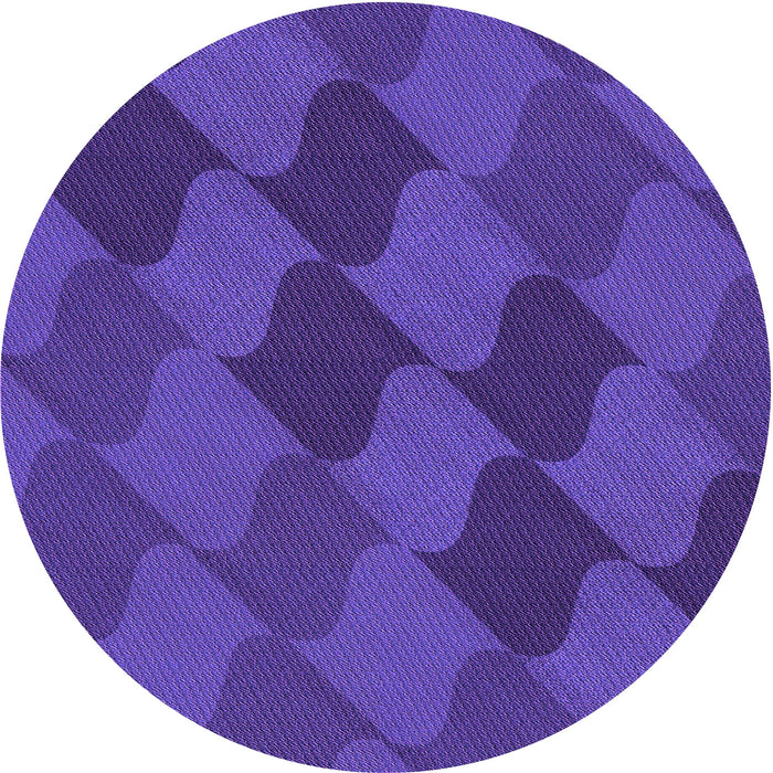 Square Machine Washable Transitional Amethyst Purple Rug in a Living Room, wshpat1188pur