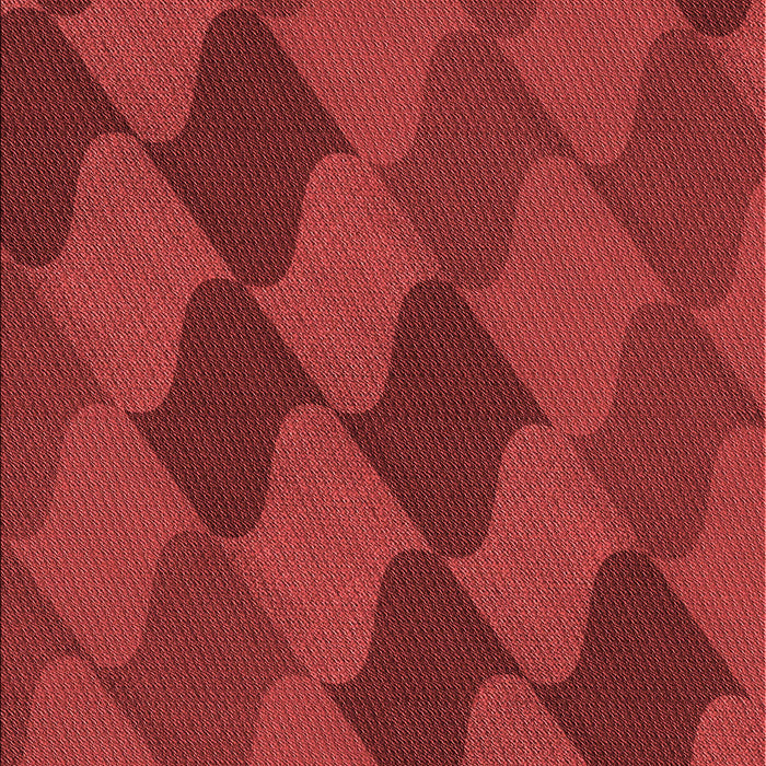 Patterned Tomato Red Rug, pat1188rd