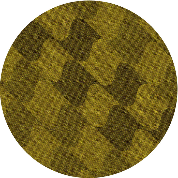 Square Patterned Bakers Brown Rug, pat1188yw