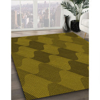 Patterned Bakers Brown Rug, pat1188yw