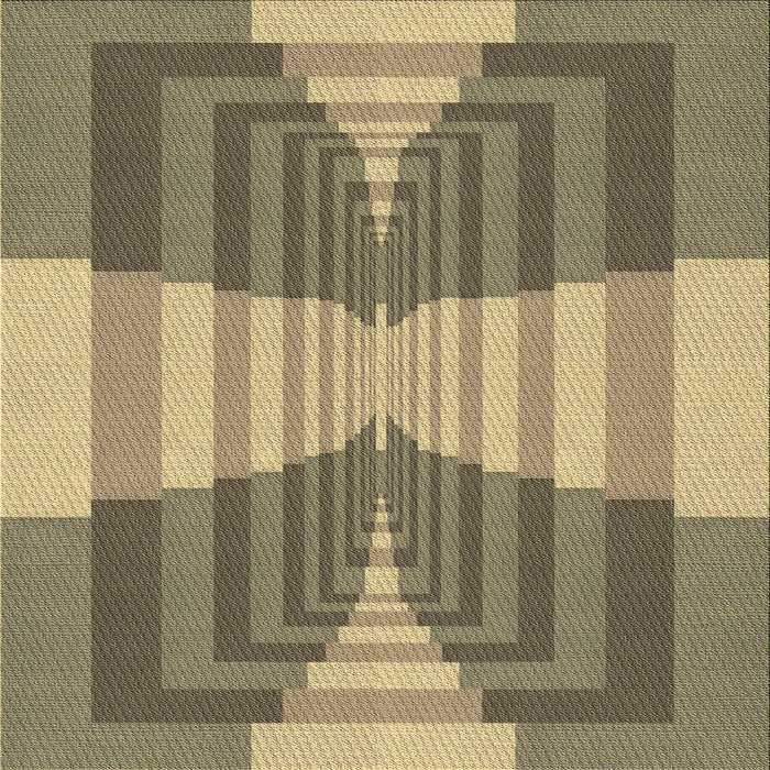 Round Machine Washable Transitional Metallic Gold Rug, wshpat1189brn