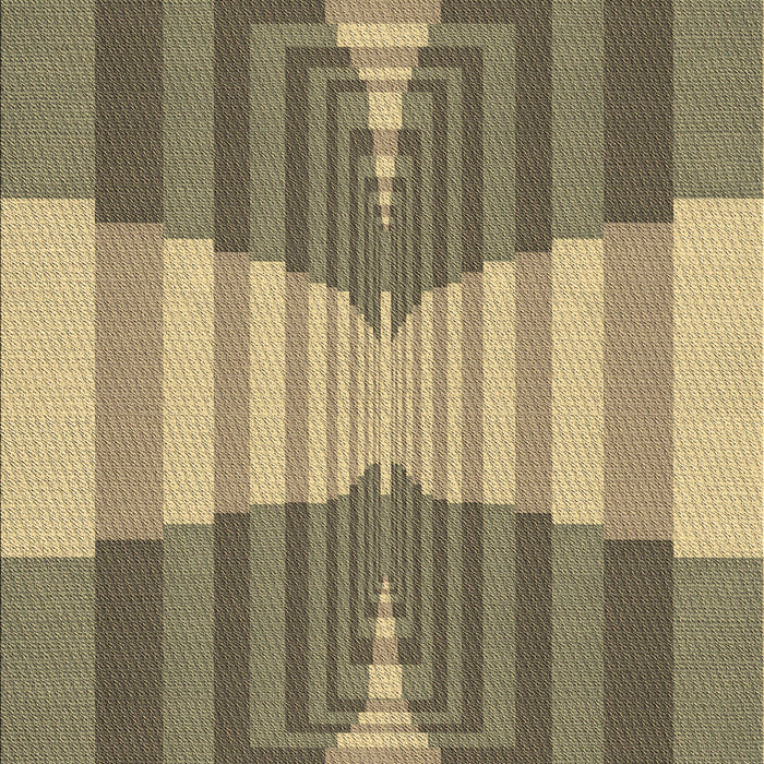 Patterned Metallic Gold Rug, pat1189brn