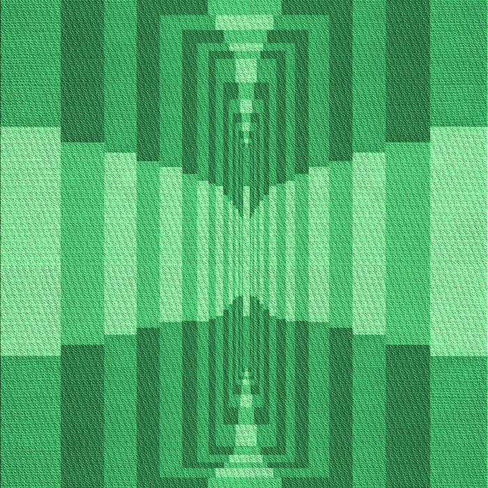 Machine Washable Transitional Neon Green Rug, wshpat1189grn