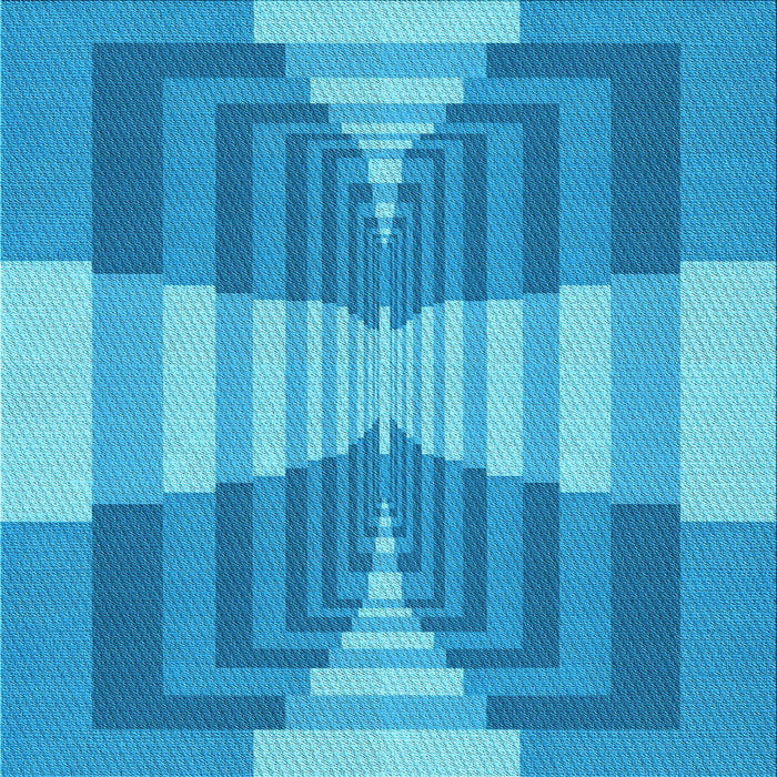 Round Machine Washable Transitional Neon Blue Rug, wshpat1189lblu