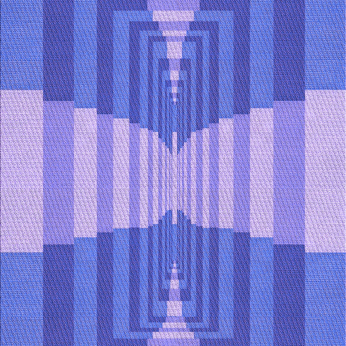 Patterned Blue Rug, pat1189pur