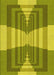 Patterned Olive Green Rug, pat1189yw