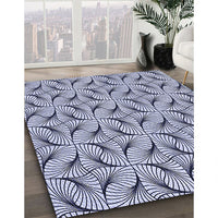 Patterned Blue Rug, pat119blu