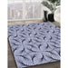 Patterned Blue Rug in Family Room, pat119blu