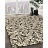 Patterned Vanilla Gold Rug, pat119brn