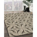 Patterned Vanilla Gold Rug in Family Room, pat119brn