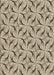 Machine Washable Transitional Vanilla Gold Rug, wshpat119brn