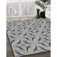 Patterned Platinum Gray Rug, pat119gry