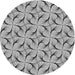 Square Patterned Platinum Gray Rug, pat119gry