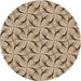 Square Patterned Golden Blonde Gold Rug, pat119org