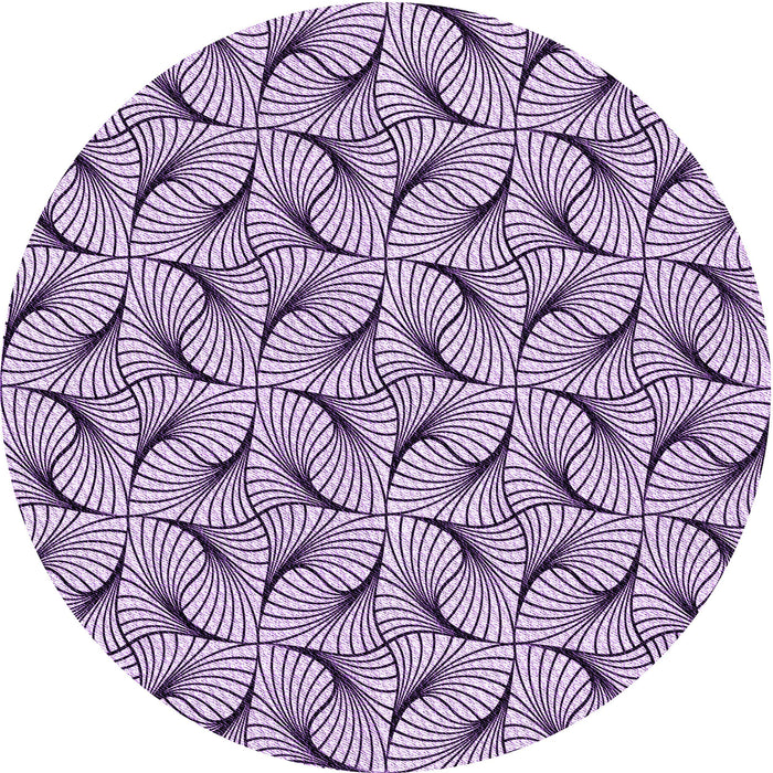 Square Patterned Purple Rug, pat119pur