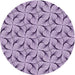 Square Patterned Purple Rug, pat119pur