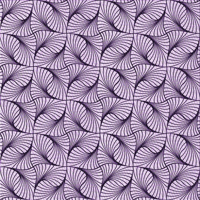 Round Patterned Purple Rug, pat119pur