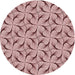 Square Patterned Brown Red Rug, pat119rd