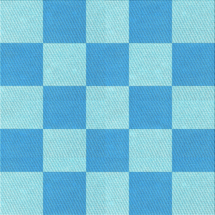 Round Patterned Deep Sky Blue Rug, pat1190lblu