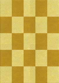 Machine Washable Transitional Bold Yellow Rug, wshpat1190yw