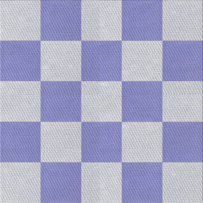 Square Patterned Pastel Light Blue Novelty Rug, pat1190