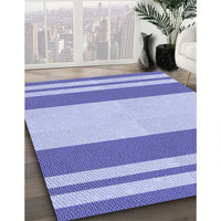 Patterned Periwinkle Purple Rug, pat1191blu