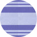 Square Patterned Periwinkle Purple Rug, pat1191blu