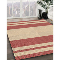 Patterned Red Rug, pat1191brn