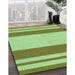 Patterned Jade Green Rug in Family Room, pat1191grn