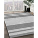 Patterned Gray Rug in Family Room, pat1191gry